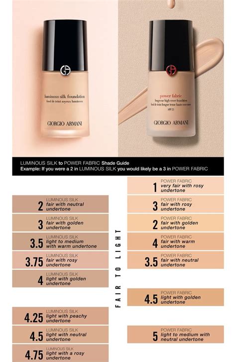 armani luminous silk colour chart.